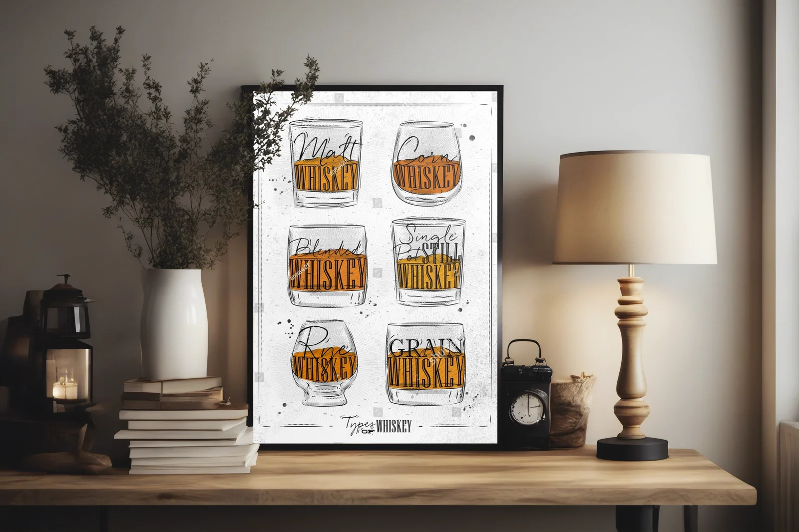 Kaligrafia w świecie whiskey: vintage w eleganckim stylu