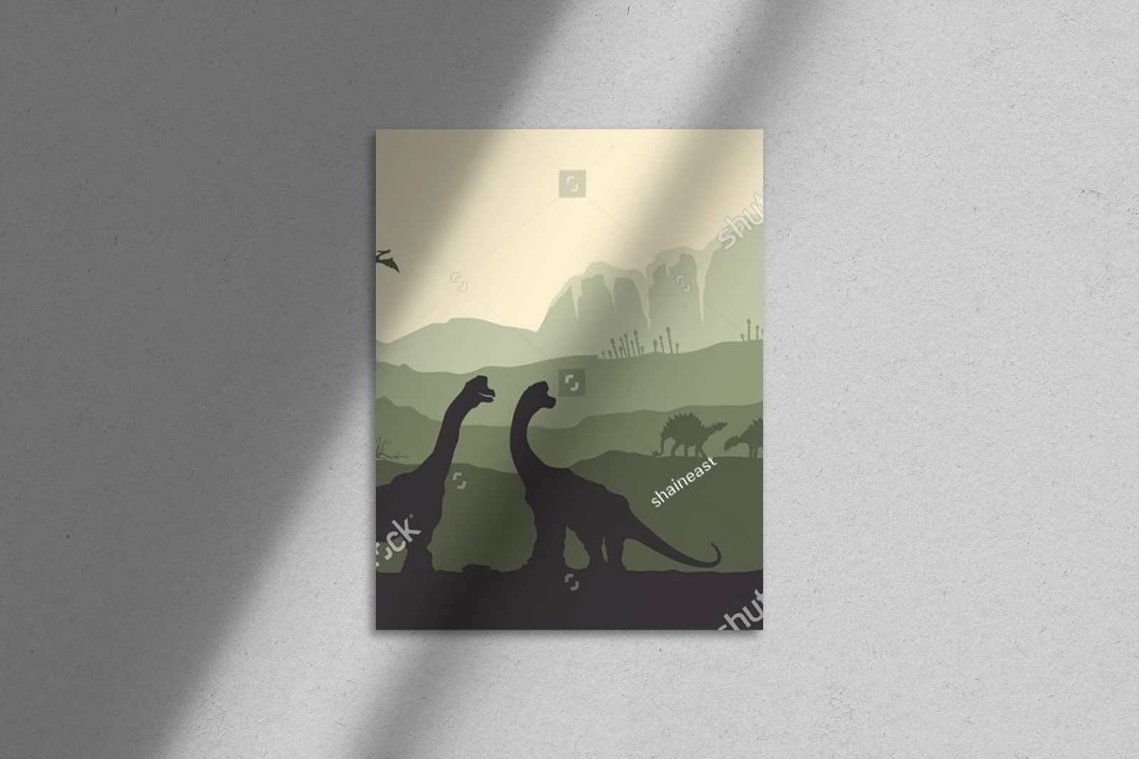 Prehistoryczne krajobrazy z majestatycznymi dinozaurami