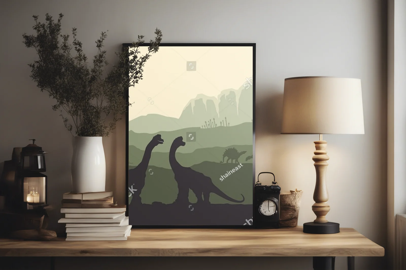 Prehistoryczne krajobrazy z majestatycznymi dinozaurami