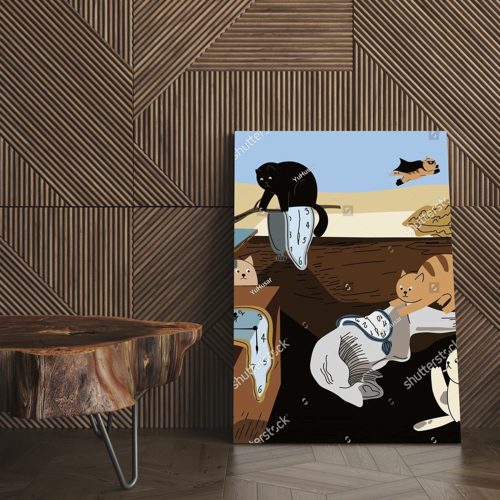 Zabawa czasu w surrealistycznym stylu Dali