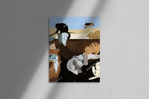 Zabawa czasu w surrealistycznym stylu Dali