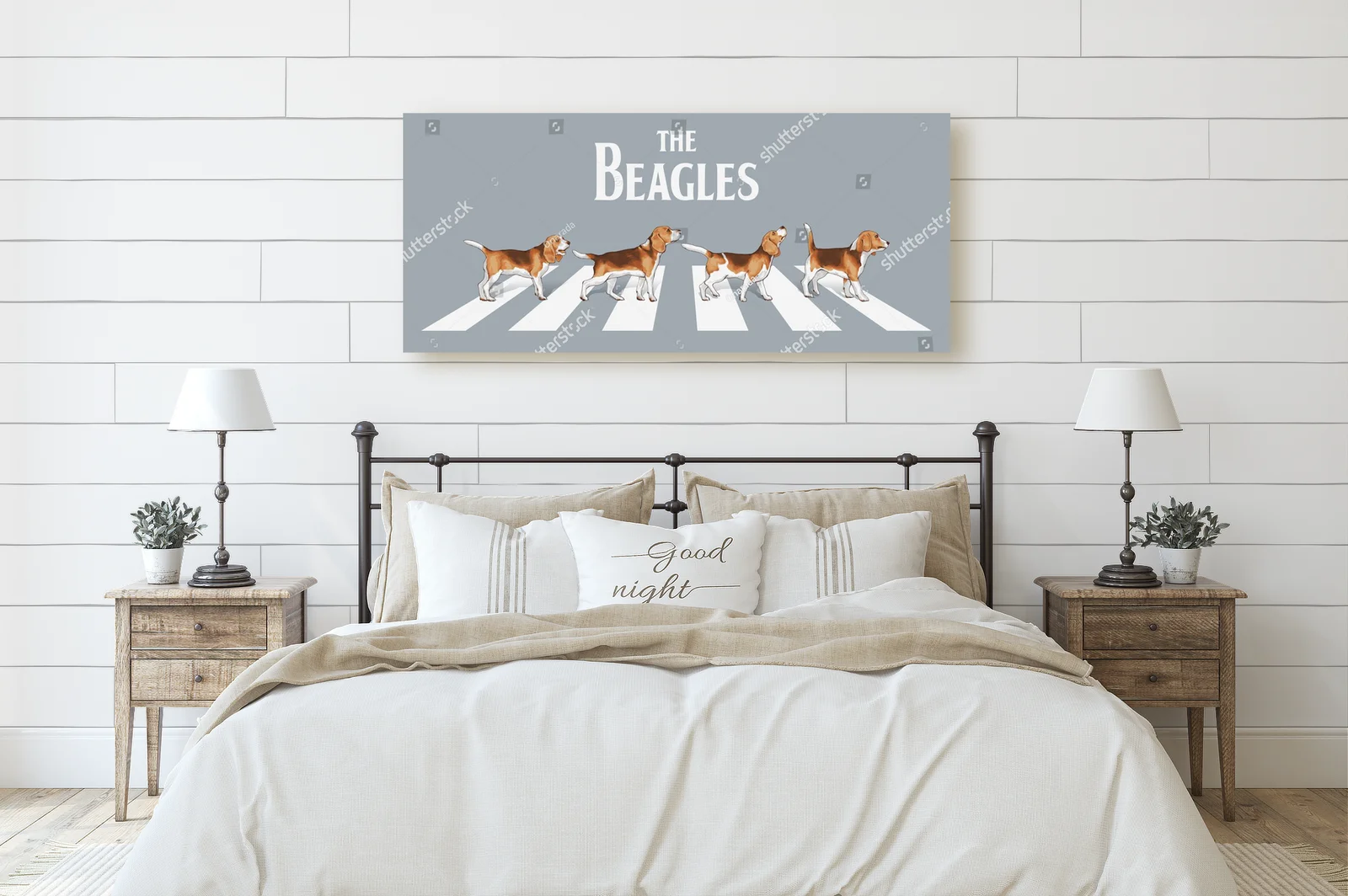 Wesołe beagle w retro stylu na ulicy