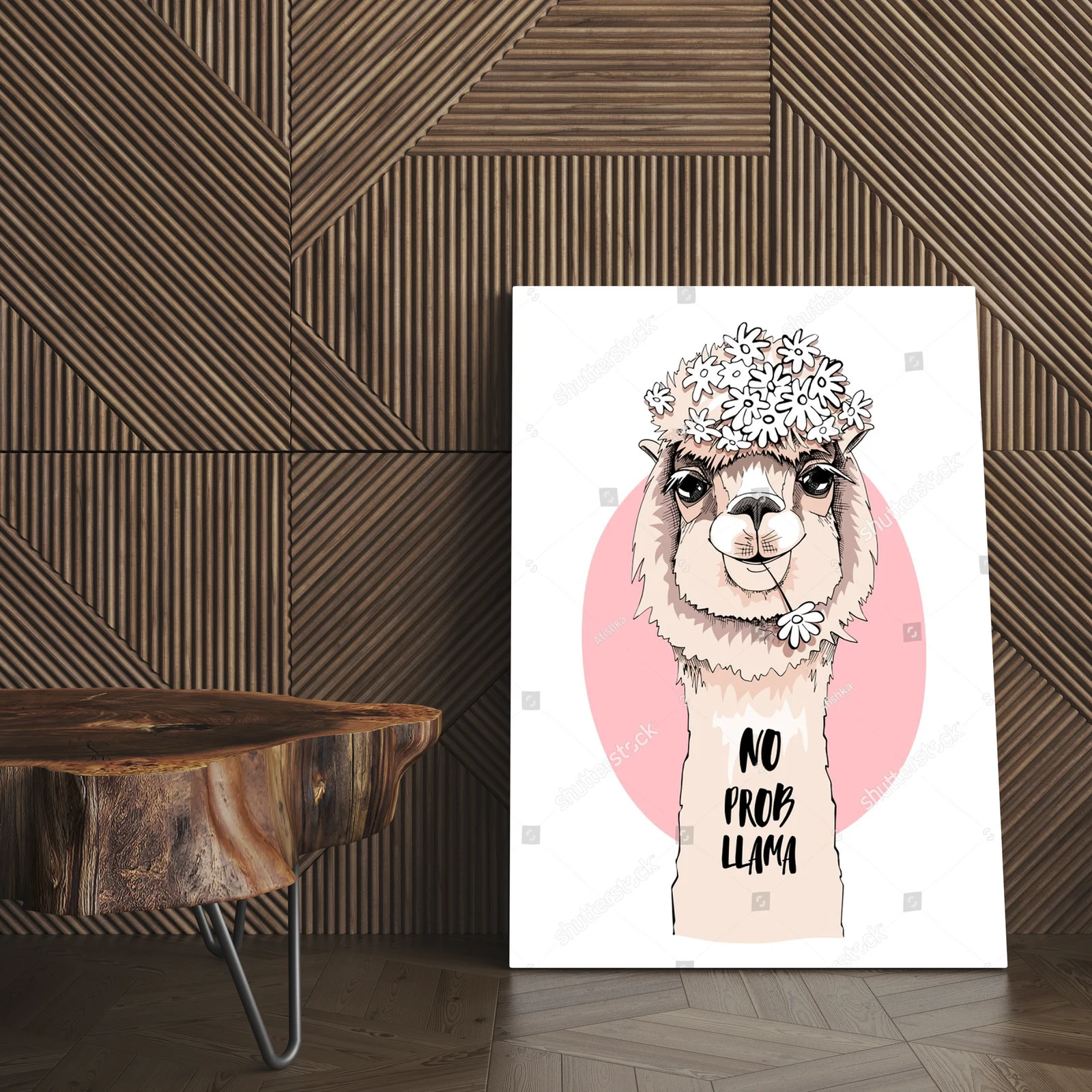 Urokliwa lama w pastelowych odcieniach radości