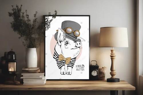 Elegancki prosiaczek w steampunkowej odsłonie