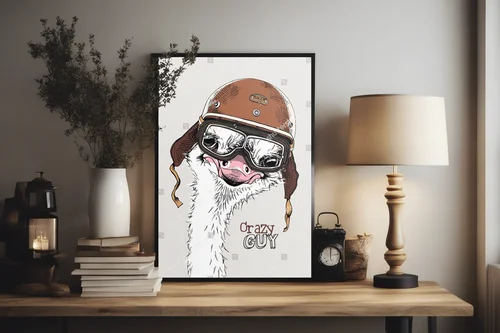Fikcyjny wokół motocykli – humorystyczny strus!