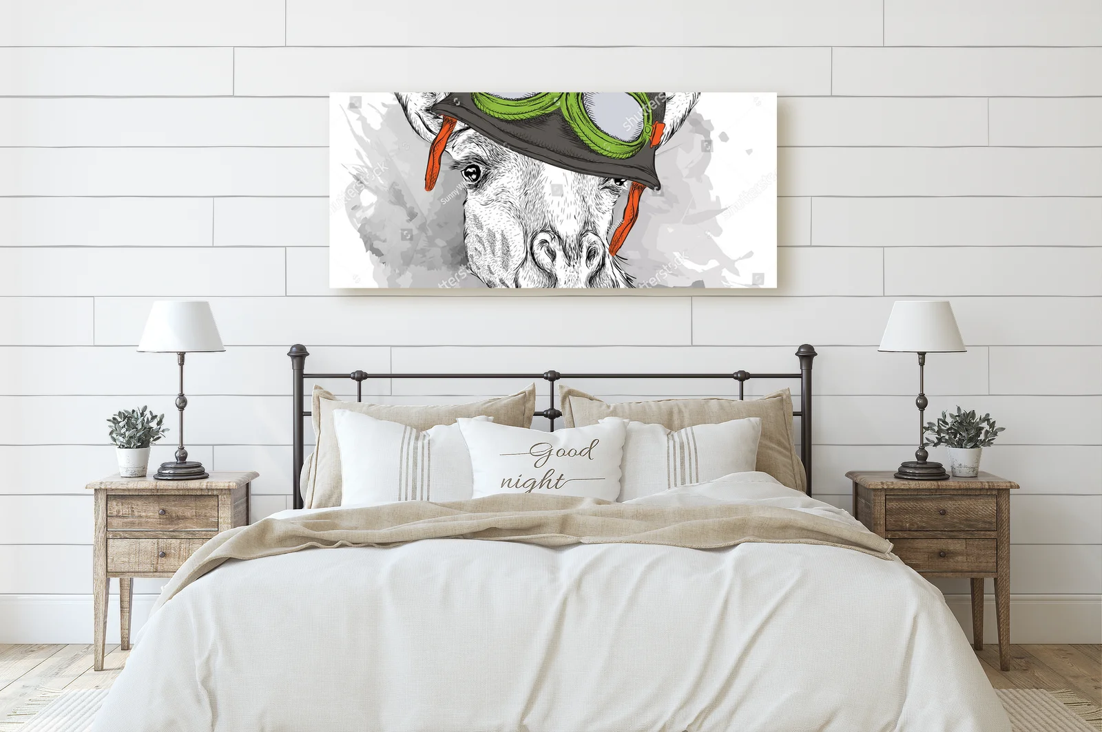 Giraffe in a Helmet: Hipsterska Ekspresja Kolorów
