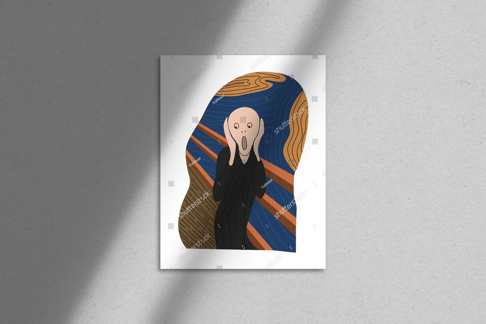 Ekspresyjny krzyk w przestworzach emocji