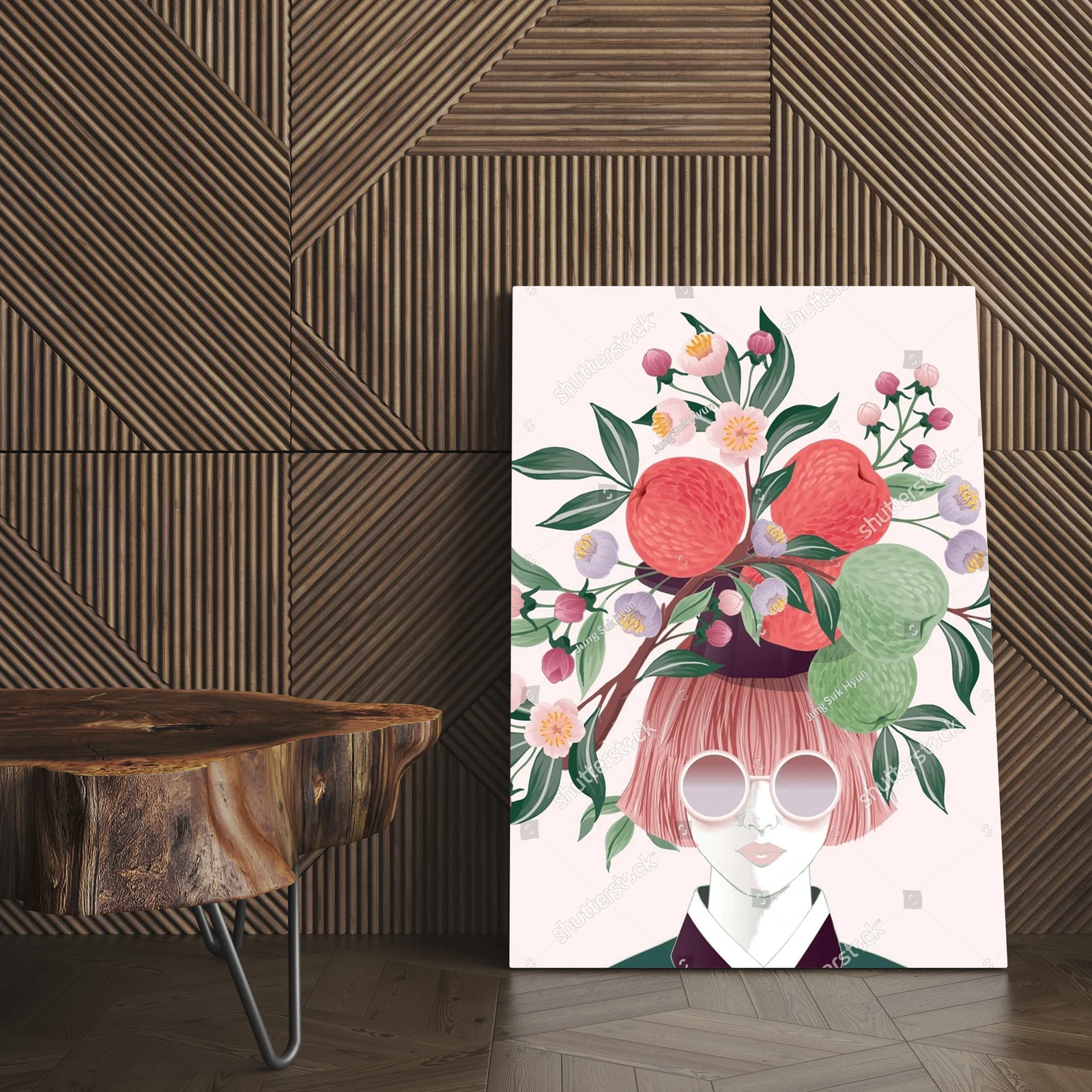Kwiatowy portret w romantycznych odcieniach