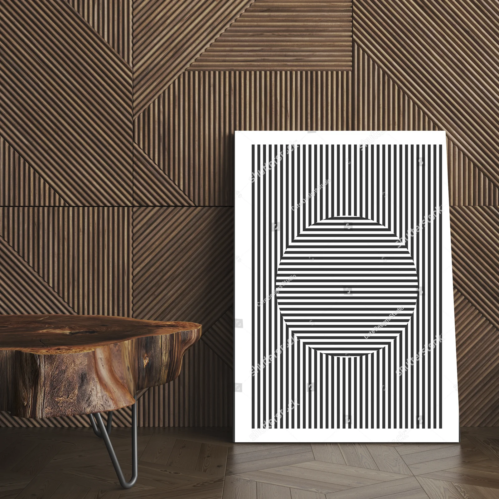 Geometryczna harmonia w minimalistycznym stylu