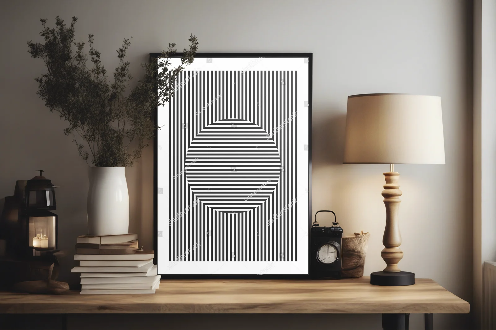 Geometryczna harmonia w minimalistycznym stylu