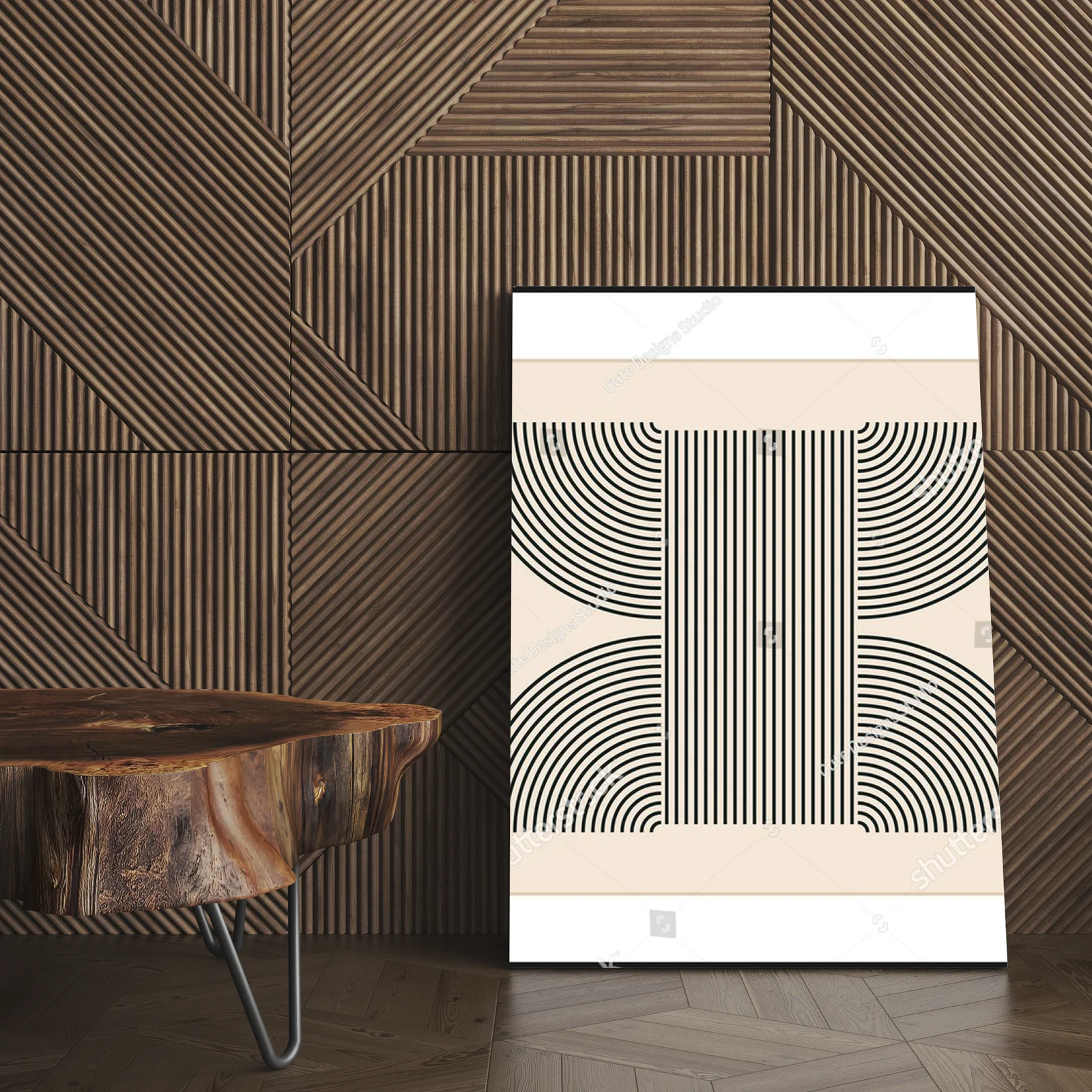 Geometria lat 20. w pastelowych barwach