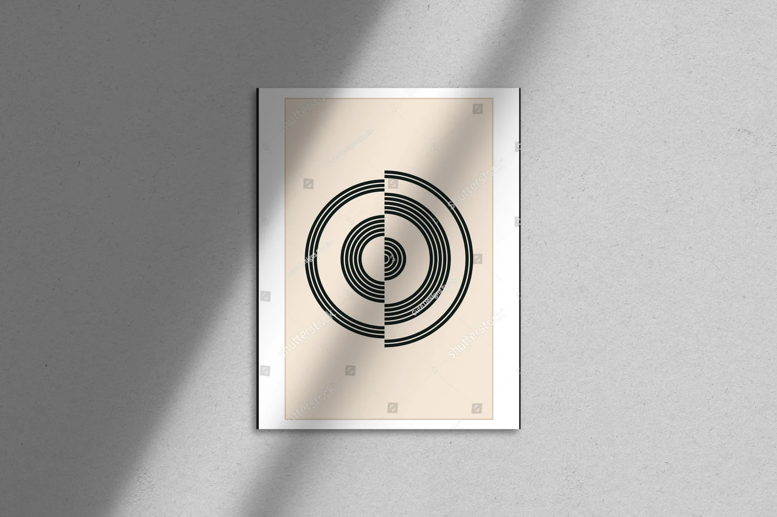 Geometryczny design w delikatnych odcieniach beżu