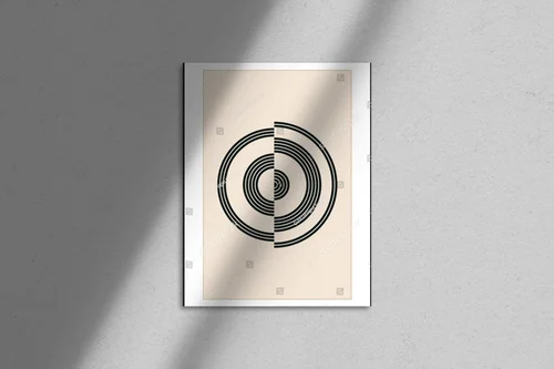 Geometryczny design w delikatnych odcieniach beżu