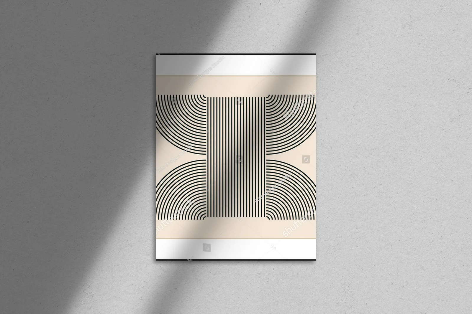 Geometria lat 20. w pastelowych barwach