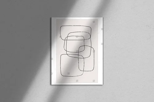 Minimalistyczna kompozycja w pastelowych tonach