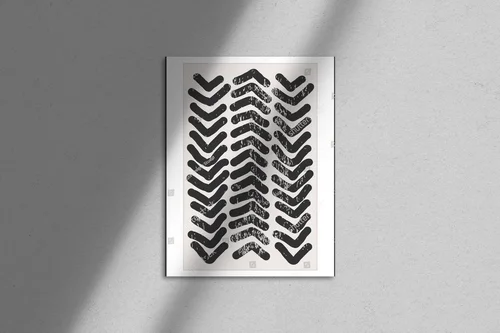 Minimalistyczna kompozycja w organicznych kształtach