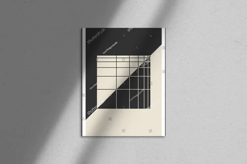 Geometria w mrocznych odcieniach minimalistycznych