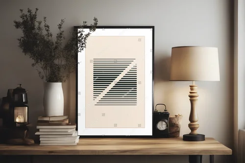 Geometryczny szyk w pastelowy odcieniu beżu