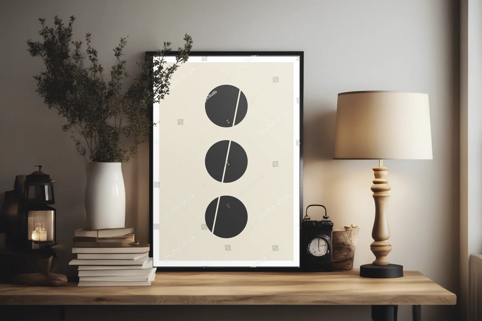 Geometryczne harmonia w pastelowej estetyce