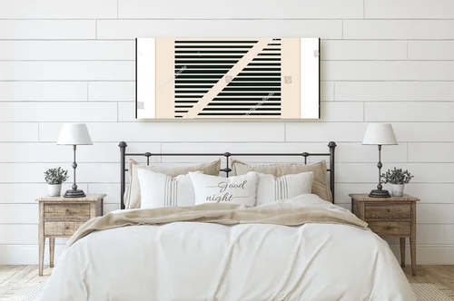 Geometryczny szyk w pastelowy odcieniu beżu