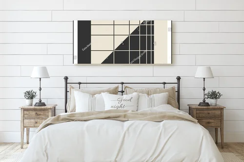 Geometria w mrocznych odcieniach minimalistycznych