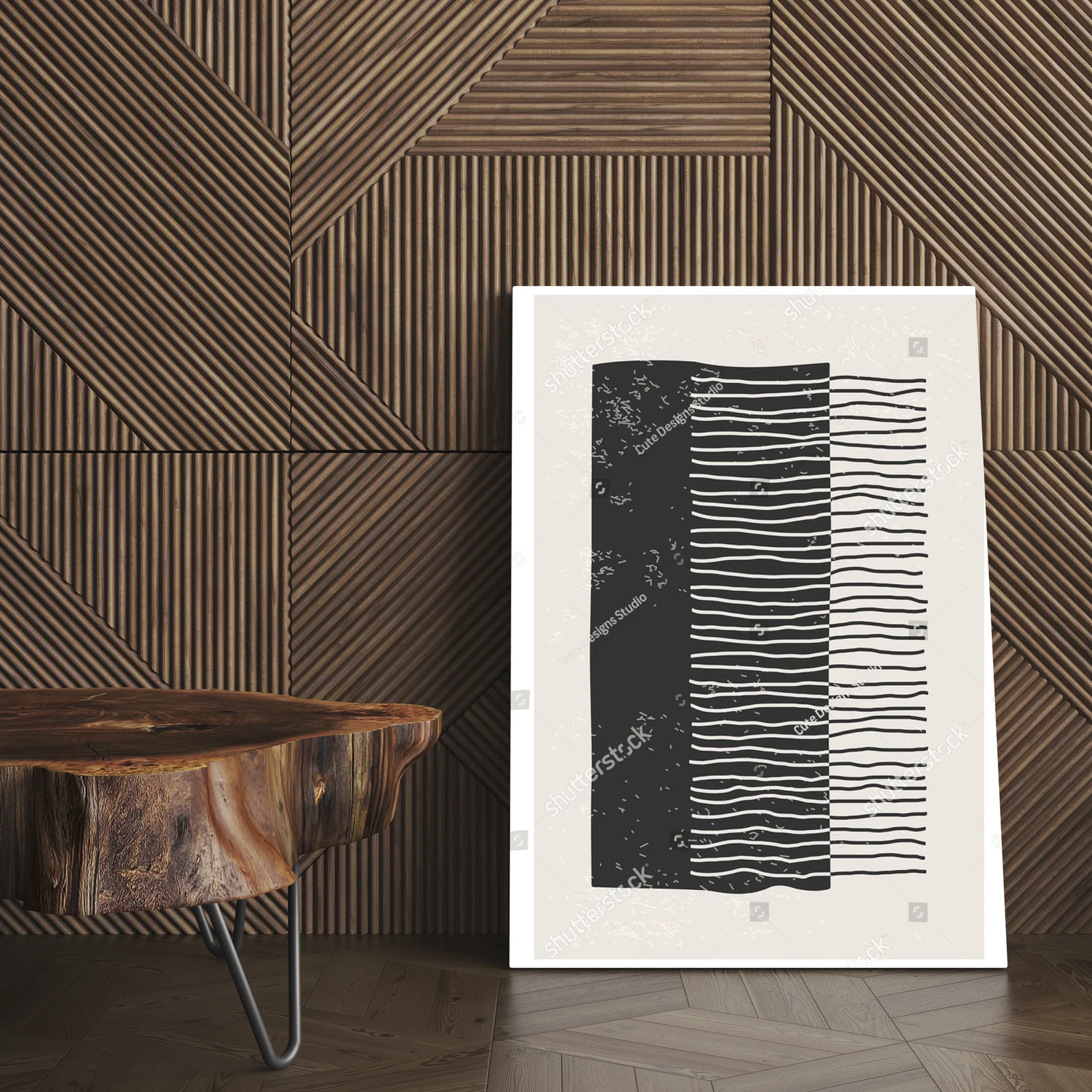 Geometryczne inspiracje z lat 20. w stonowanej palecie