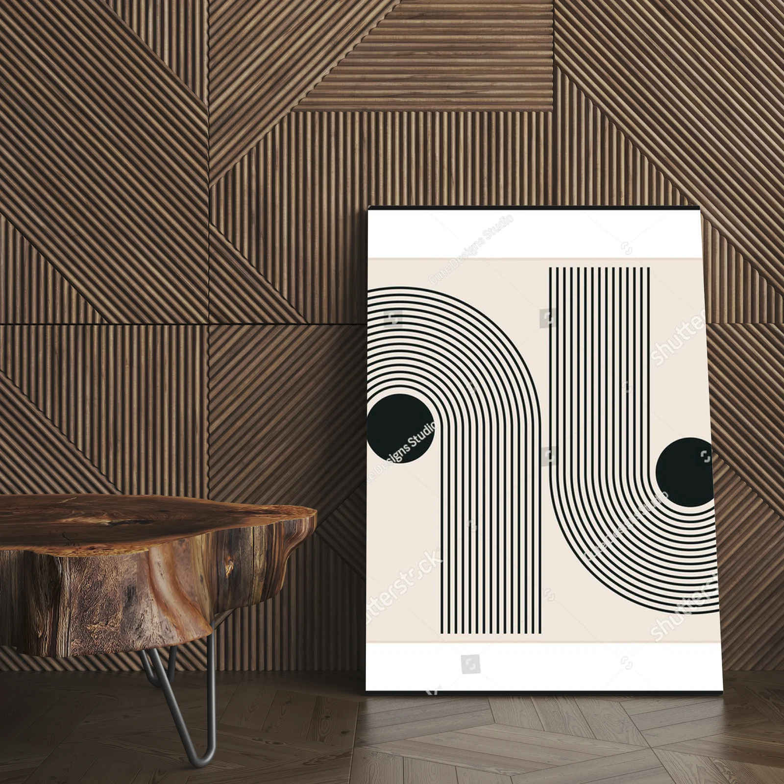 Elegancka geometria lat 20. w subtelnych tonacjach