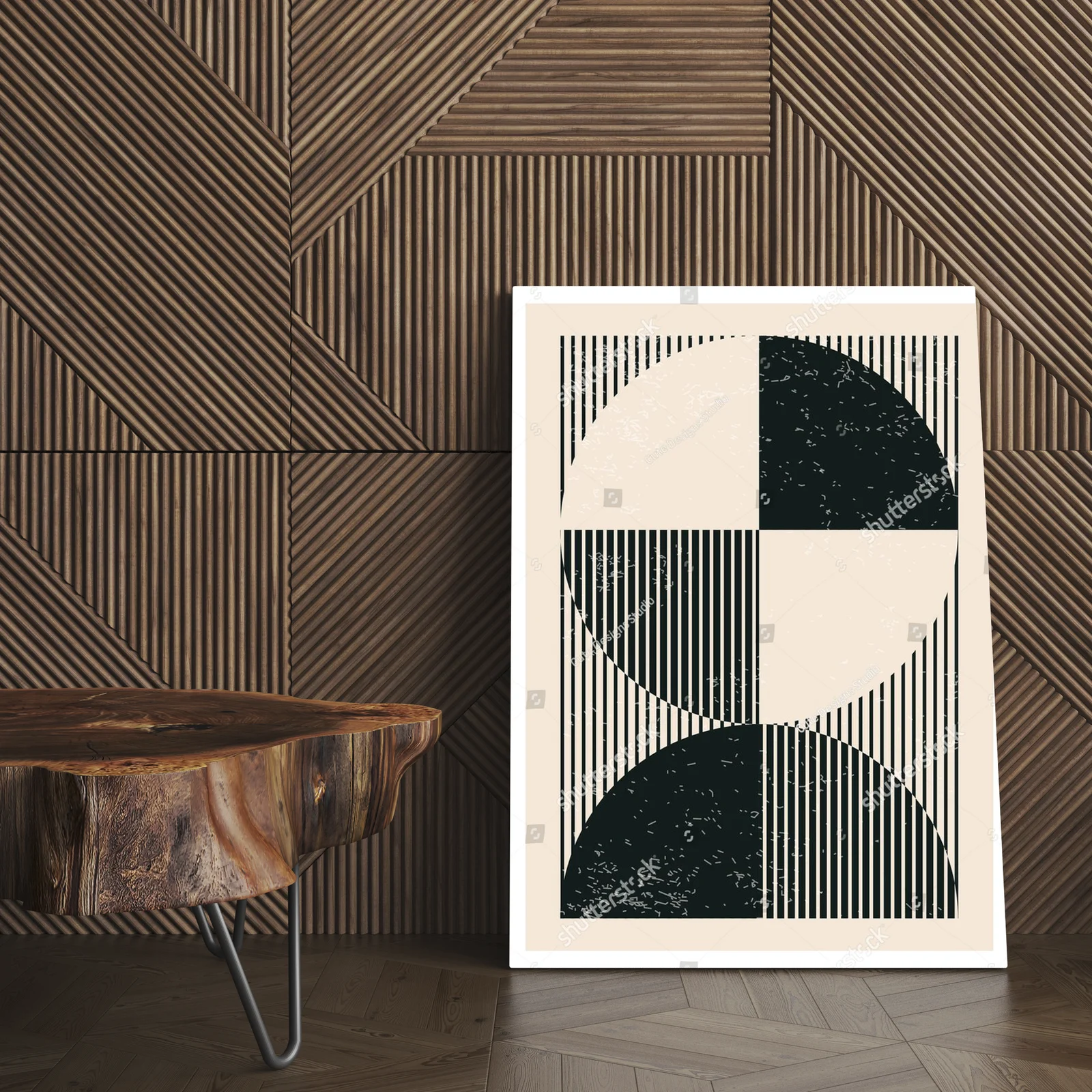 Geometryczne kształty w modernistycznym stylu