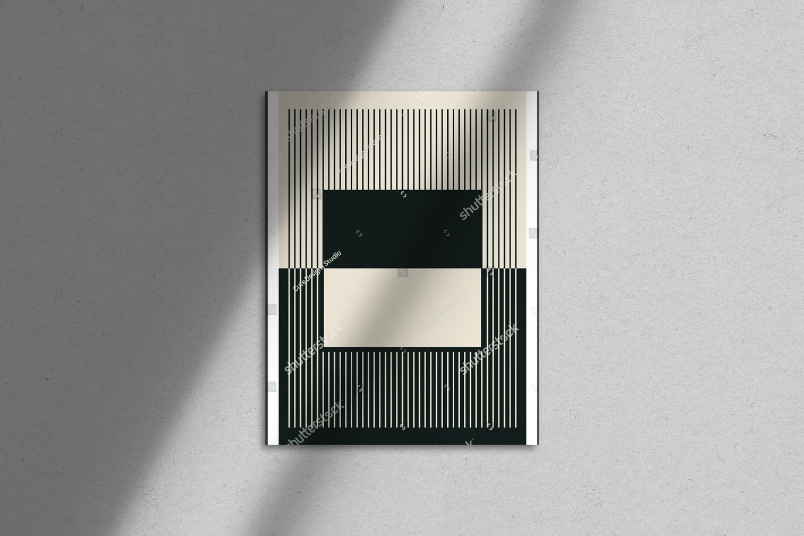 Geometryczny styl lat 20-tych w monochromatycznej aranżacji
