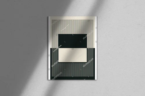 Geometryczny styl lat 20-tych w monochromatycznej aranżacji