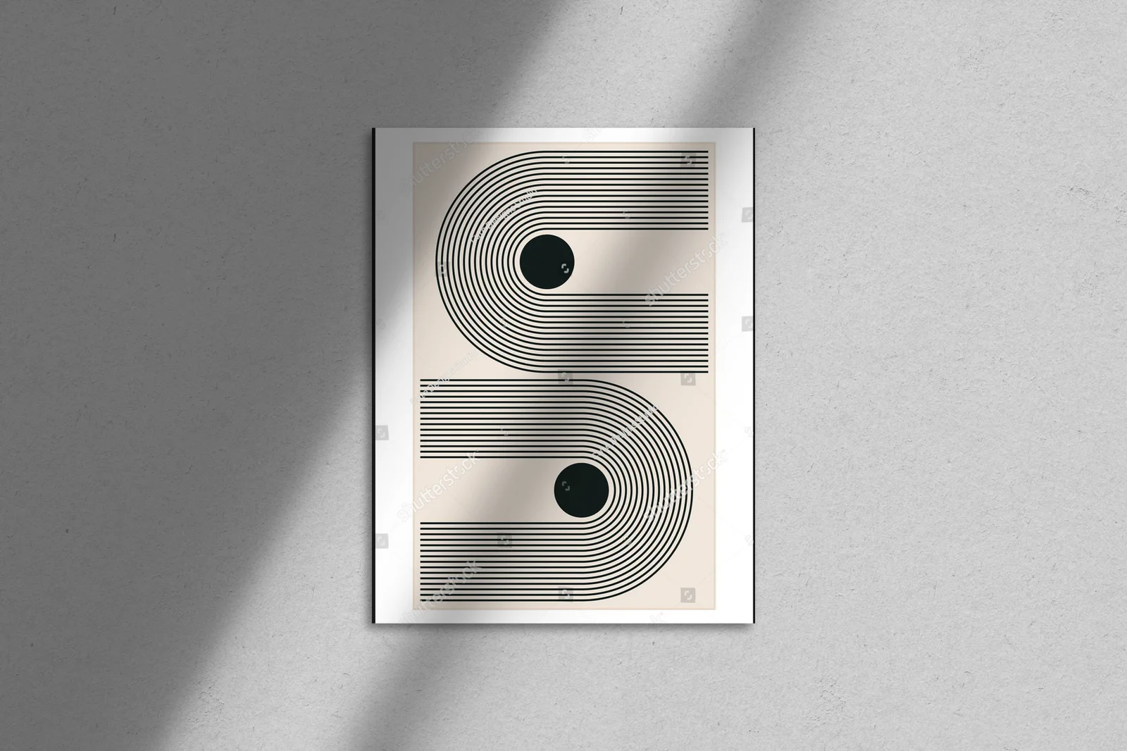Geometryczna kompozycja w minimalistycznym stylu