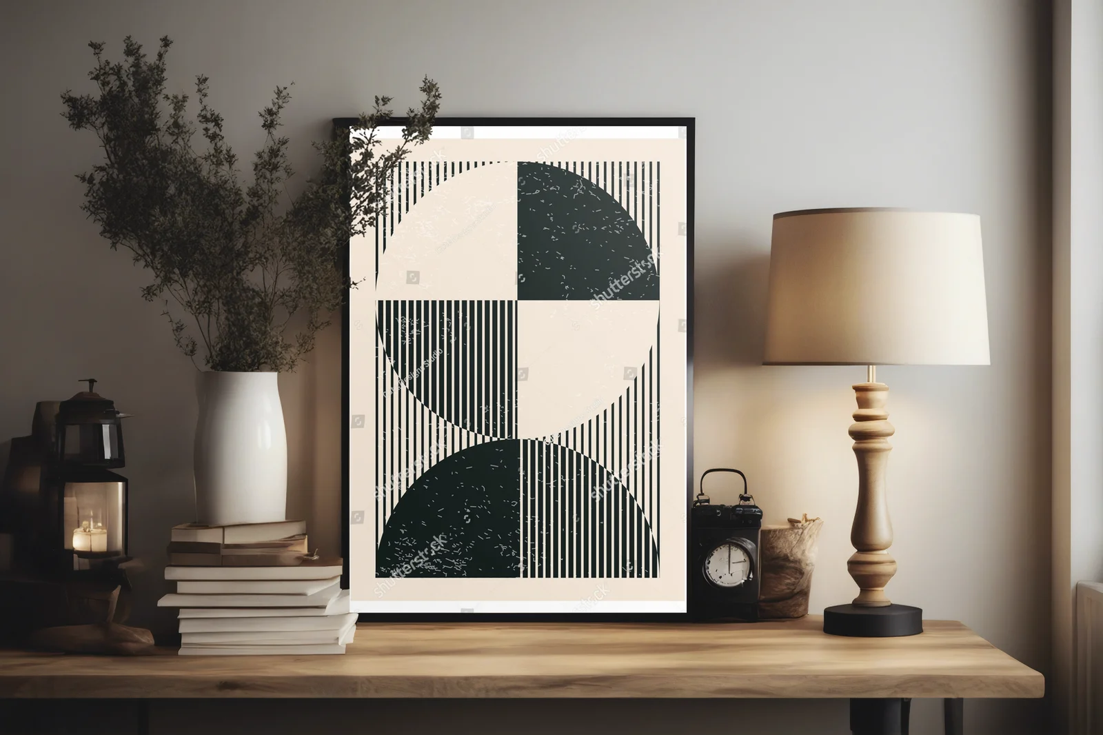 Geometryczne kształty w modernistycznym stylu