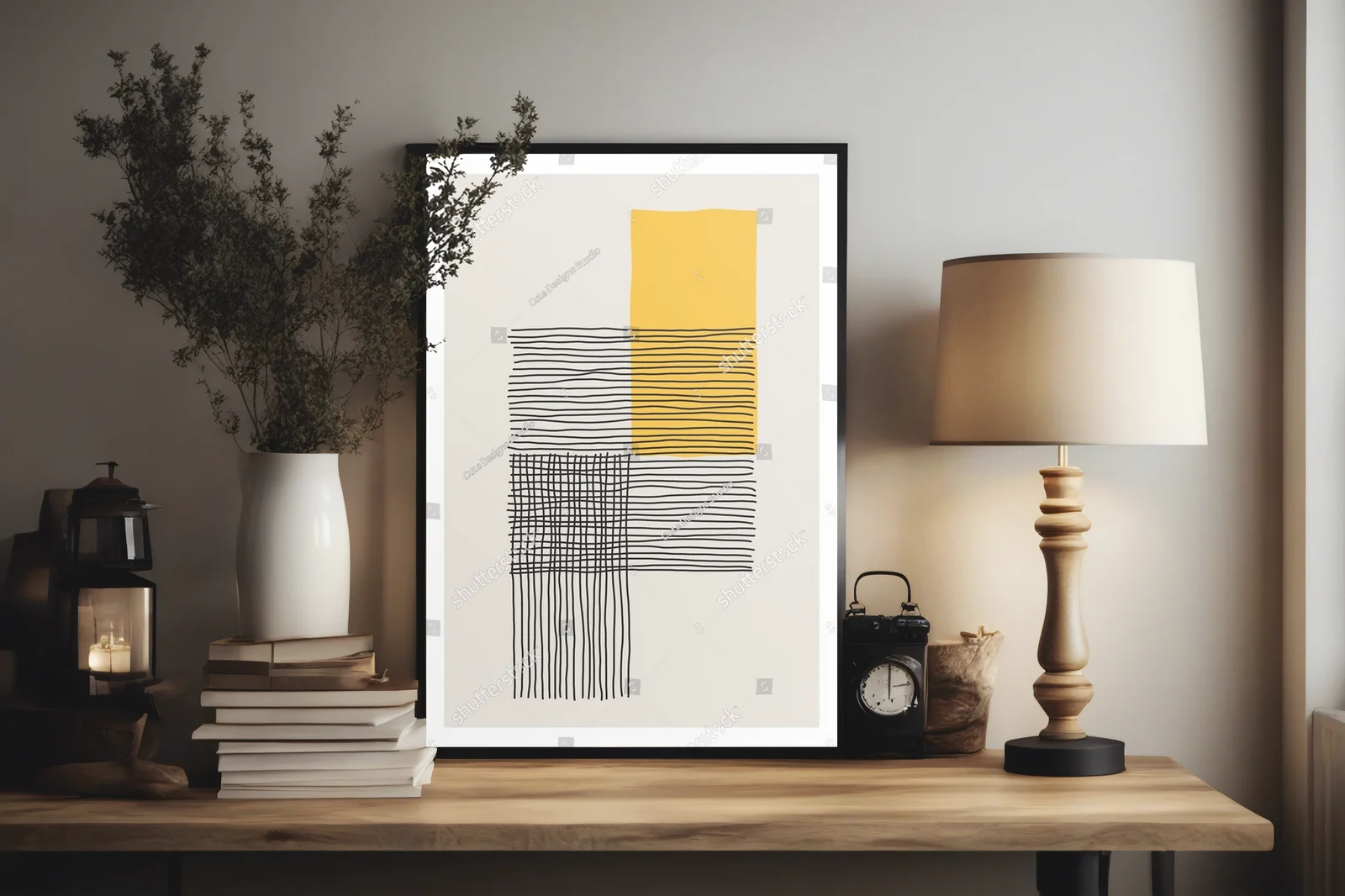 Geometryczne kompozycje w pastelowych tonach