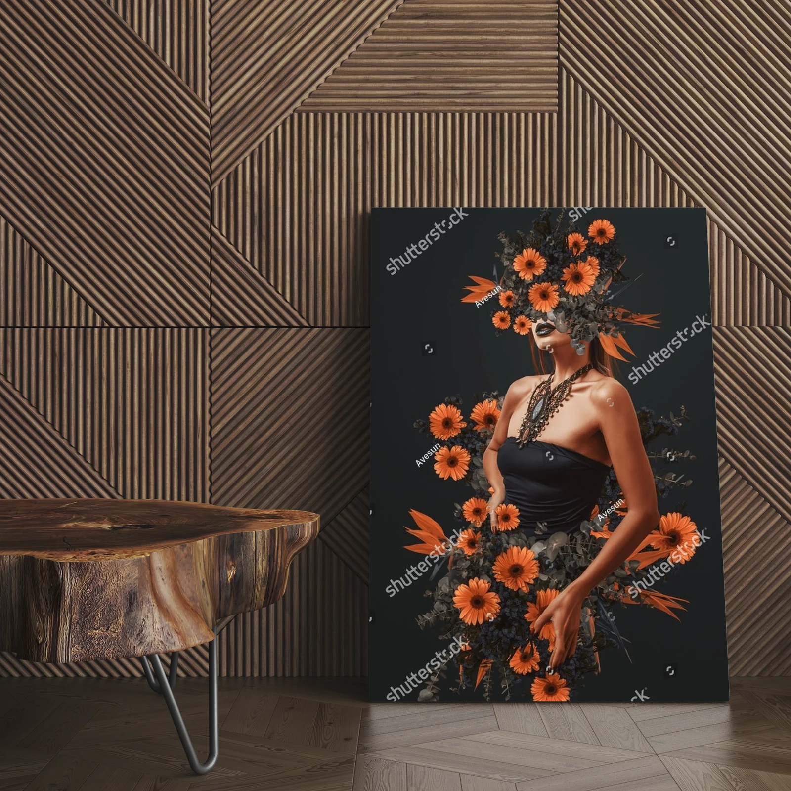 Elegancja wśród kwiatów: portret pełen życia