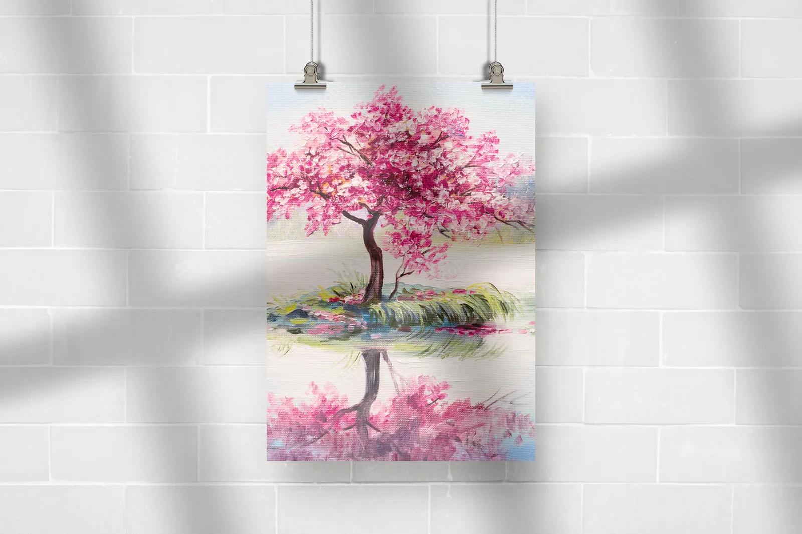 Orientalna Sakura nad Jezioro