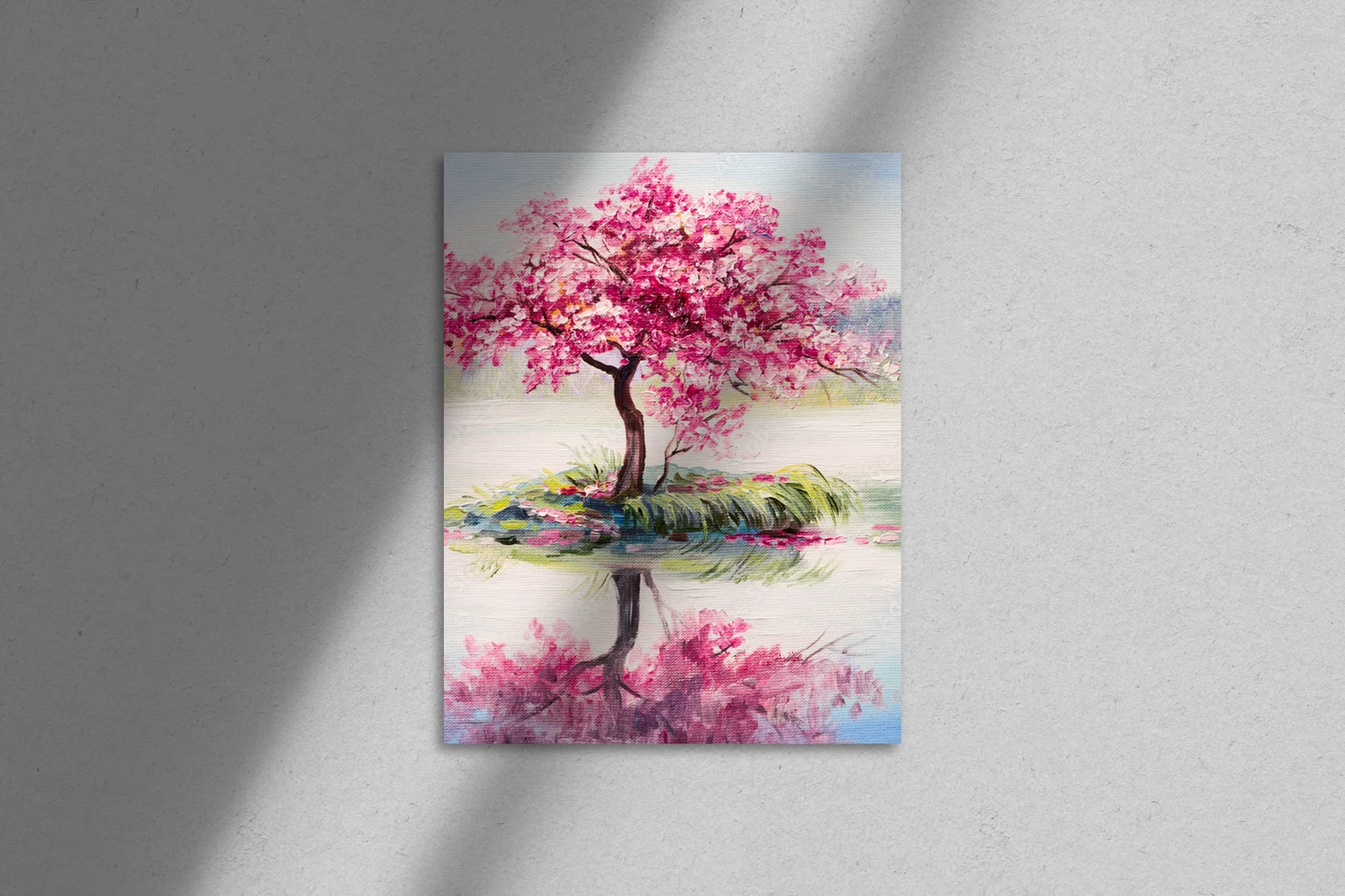 Orientalna Sakura nad Jezioro