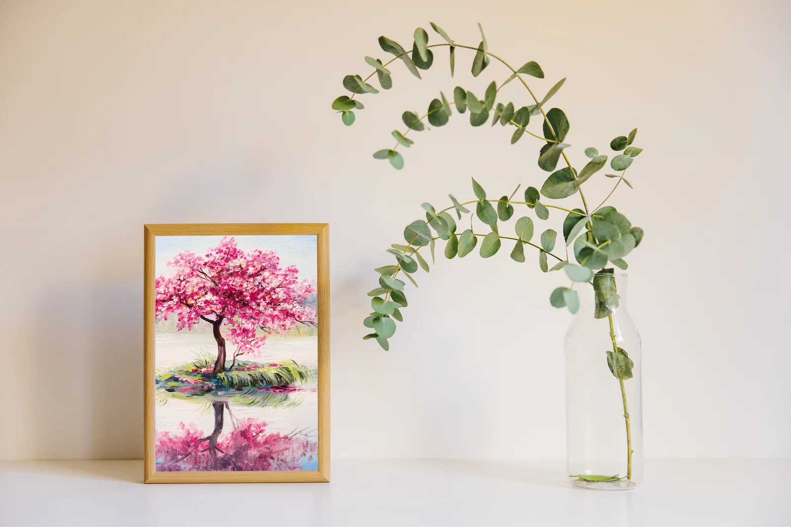 Orientalna Sakura nad Jezioro