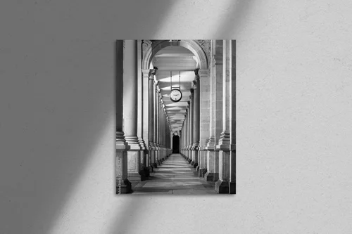 Elegancka architektura w monochromatycznych tonach