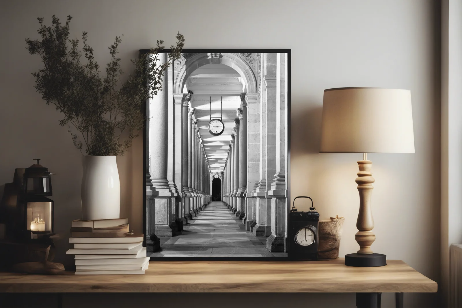 Elegancka architektura w monochromatycznych tonach
