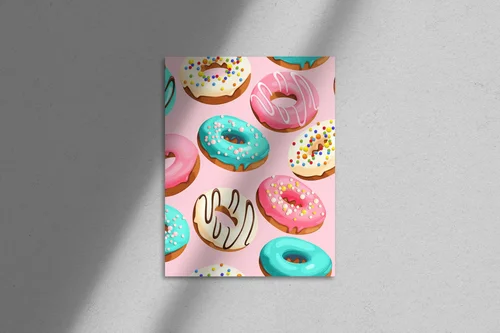 Słodkie donutowe marzenia w pastelowych kolorach