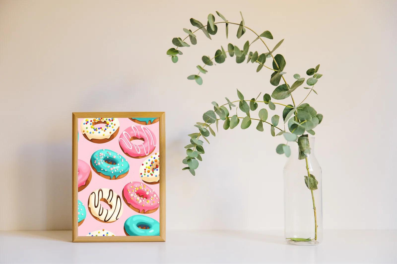 Słodkie donutowe marzenia w pastelowych kolorach