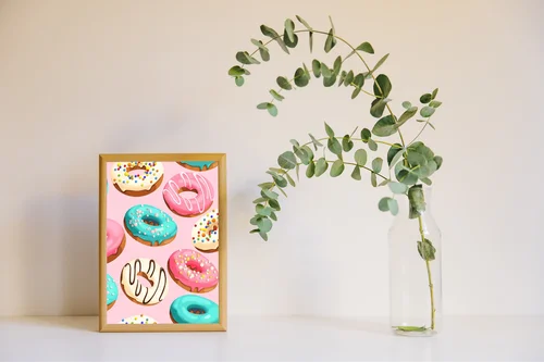 Słodkie donutowe marzenia w pastelowych kolorach