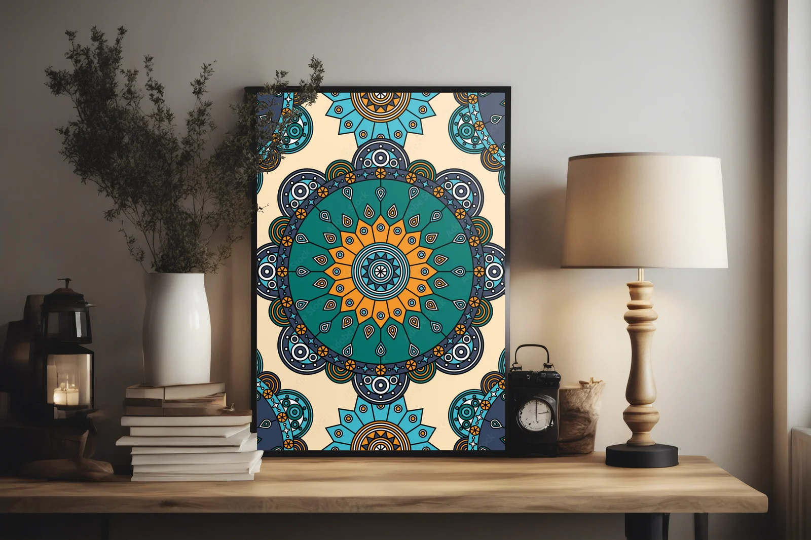 Boho medale w harmonijnych odcieniach turkusu