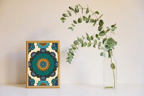 Boho medale w harmonijnych odcieniach turkusu
