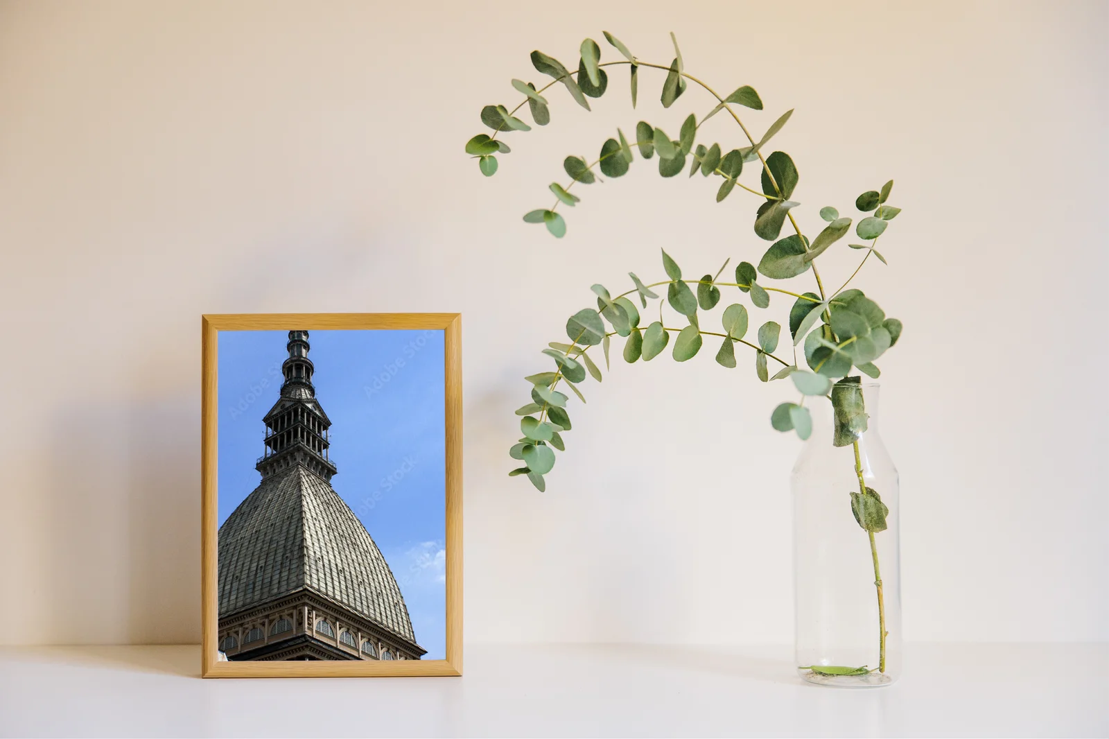 Elegancka architektura z nieba w pastelowych odcieniach