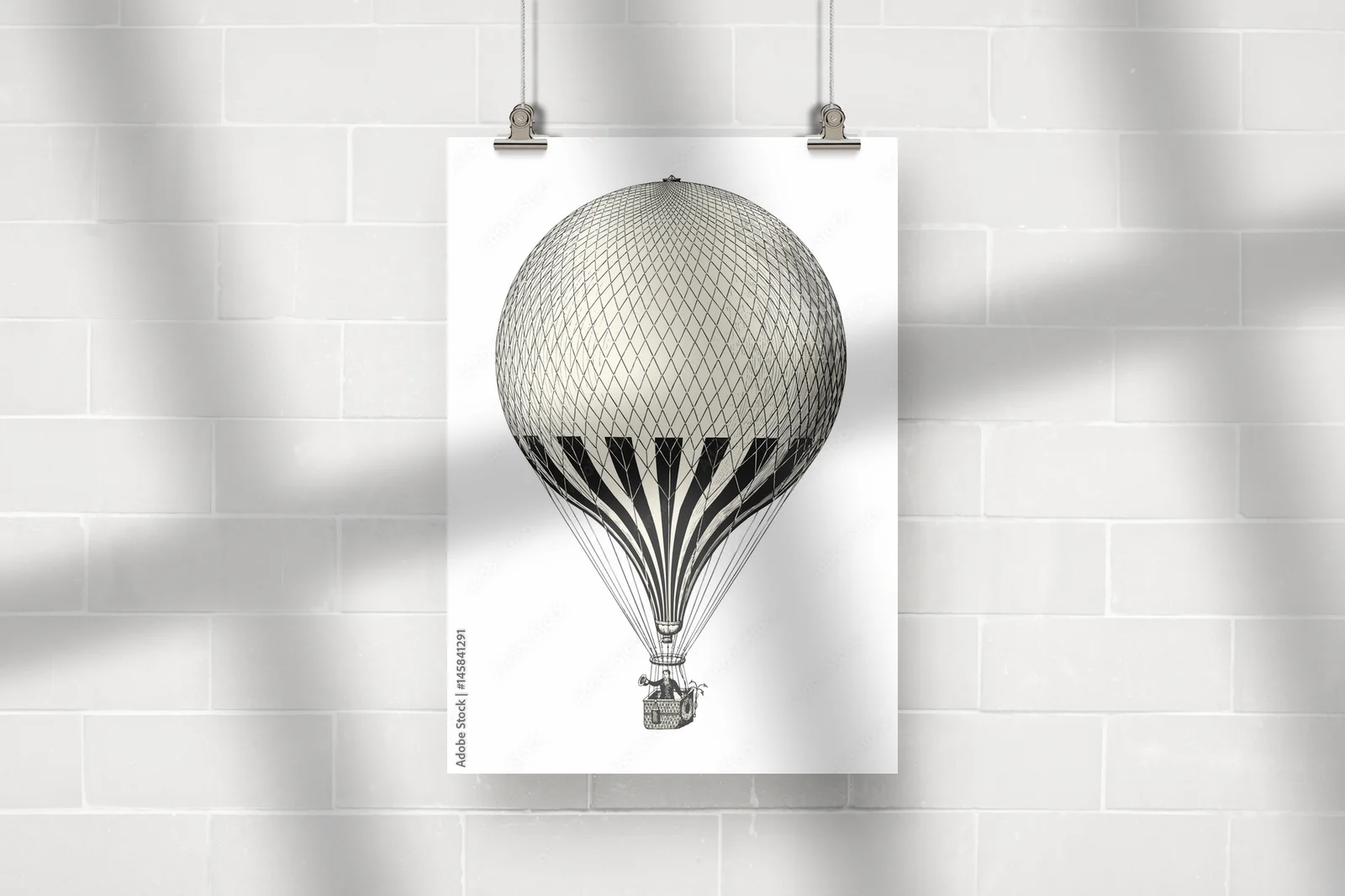 Vintage balon w romantycznym stylu