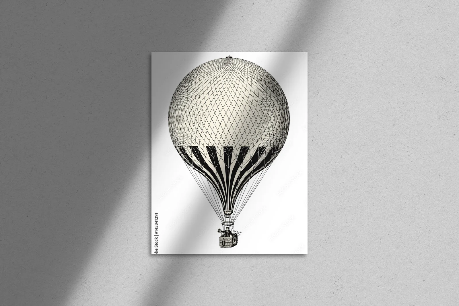 Vintage balon w romantycznym stylu
