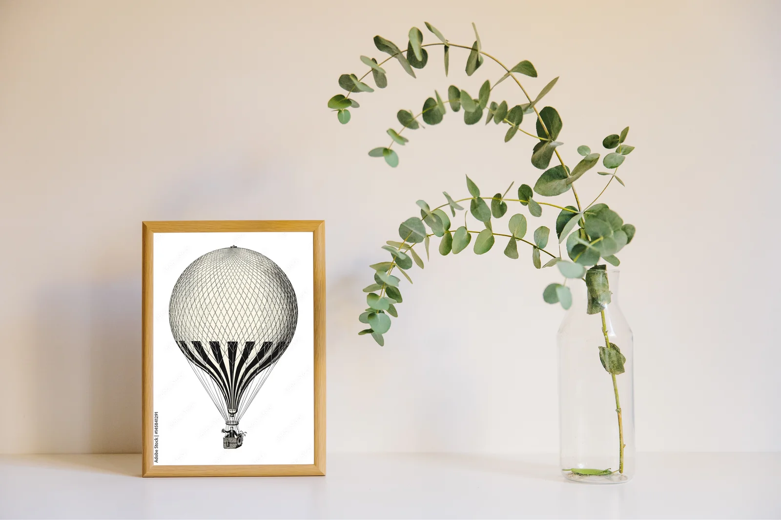 Vintage balon w romantycznym stylu