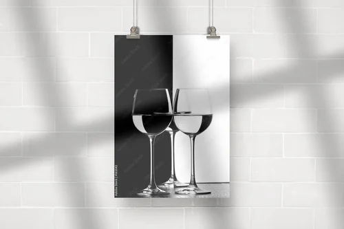 Trio eleganckich kieliszków w klasycznej czerni