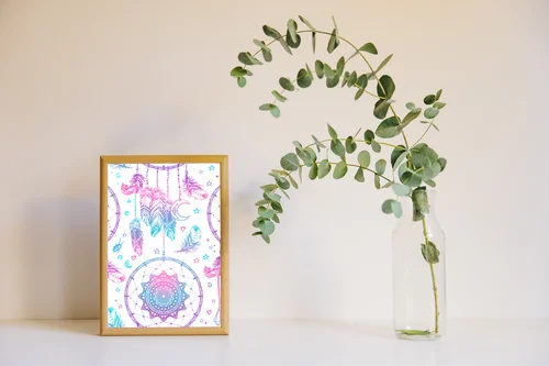 Boho chic: Ręcznie rysowany talizman snów